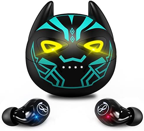 Compact Waterproof Wireless Earbuds for Kids & Adults – Stylish Stereo Sound Earphones with Adorable Charging Case, Built-In Microphone, Ideal for Sports & Everyday Use, Enhanced Compatibility for All Devices