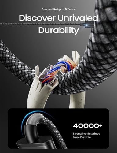 LISEN 6.6 ft USB-C to Mag-Safe 3 Charging Cable for Mac Book Air & Pro (2022-2024) – Premium Rapid Charging Solution, Durable Design with Elegant Midnight Finish, Ideal for Seamless Power Delivery and Enhanced Device Safety