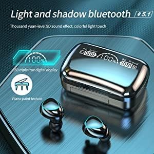 Premium Bluetooth V5.3 Wireless Earbuds – 60 Hours Playback with Deep Bass Sound, IPX7 Waterproof Design, LED Power Display & Built-in Mic – Perfect for Music, Gaming, and Calls on All Devices