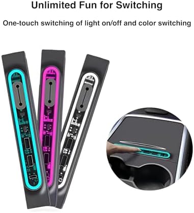 Transform Your Tesla Model 3/Y with the Ultimate USB Hub – Multi-Port Charger with Tricolor LED for 2021-2023 Models – Fast Charging Solution for All Your Devices – Stylish Interior Accessory for Seamless Connectivity