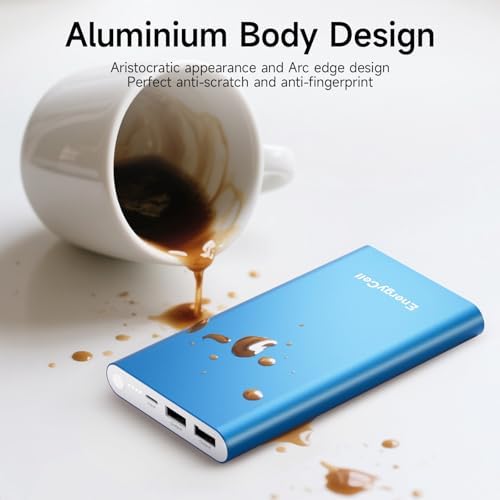 Pilot 4 GS 12000 m Ah Fast Charging Power Bank – Dual 3 A Output Portable Charger for i Phone 11-16 & More – Stylish Silver Design for On-the-Go Convenience and Reliable Device Protection
