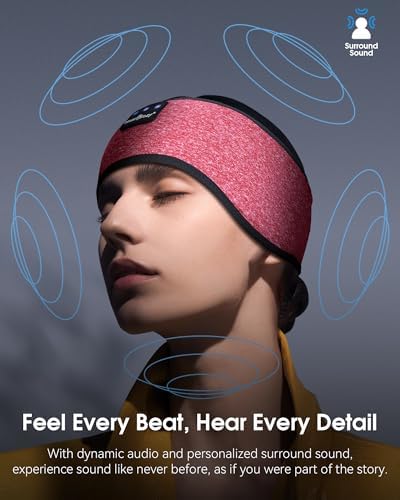 MUSICOZY Bluetooth 5.4 Sleep Headband Headphones – Ultimate Wireless Comfort for Sleep, Workouts, and Travel – The Perfect Gift for Active Lifestyles with Rapid Pairing and Sweatproof Design