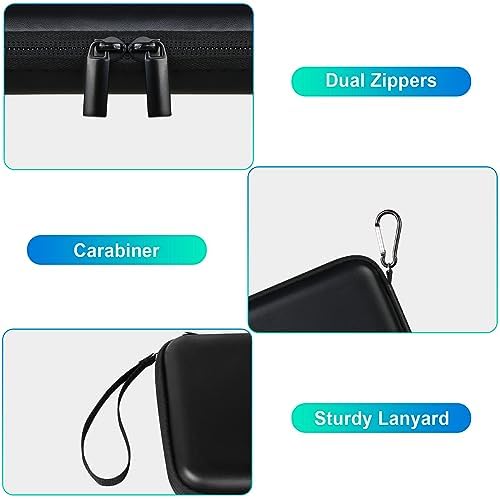 BOVKE Premium EVA Hard Case for Baseus 100 W Blade USB-C Laptop Charger – Shockproof Storage Solution with Mesh Pocket for Cables – Perfect for Travel and Organization – Enhanced Protection for Power Banks and Accessories – Sleek Black Design with Detachable Lanyard and Carabiner for Versatile Carrying Options – Ideal for Business Trips and Daily Commutes – Fits Baseus Blade HD 20000 m Ah and 65 W Slim Power Packs – Durable, Water-Resistant Material Ensures Safe Transportation of Your Devices – Elevate Your Charging Experience with This Essential Accessory