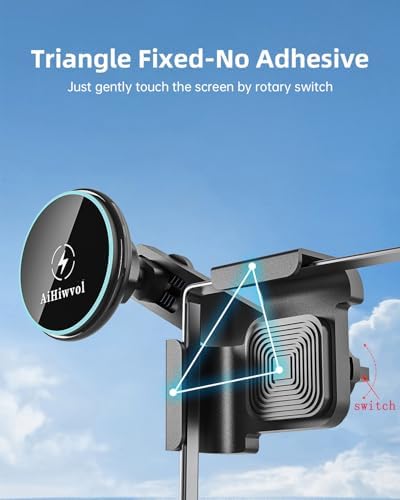 Maximize Your Tesla Experience with the Qi2 15 W Mag Safe Charger – Fast Wireless Charging for i Phone 16/15/14/13/12 Series, Heat Restriction Technology, Ideal for Model Y/3, Includes 40″ C-C Cable for Effortless Installation and Enhanced Safety