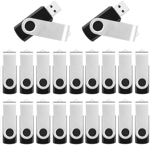 Maximize Your Data Storage with the 10-Pack 8 GB USB Flash Drives – Swivel Design for Easy Access and Enhanced Compatibility, Ideal for Personal and Professional Use, Fast USB 2.0 Transfer Speeds, Perfect for Backups and File Sharing
