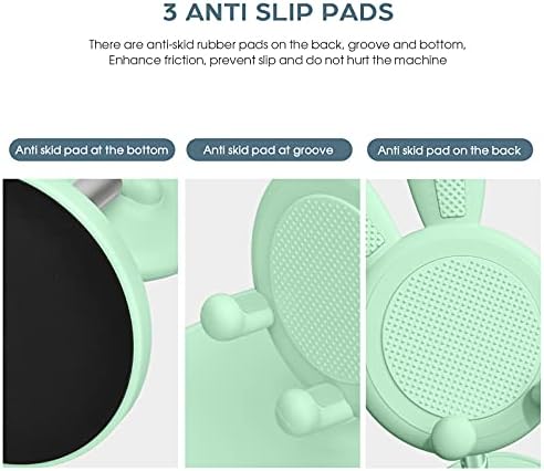 OATSBASF Cute Cell Phone Stand, Adjustable Bunny Phone Stand for Desk, Thick Case Friendly Holder Compatible with iPhone, Kindle, iPad, Switch, All Phones (Pink) – Enhanced Compatibility and Speed