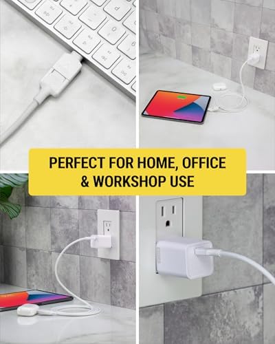 Scosche SHPDC20 20 W USB-C Fast Charging Wall Charger with 4 FT USB-C to Lightning Cable – Universal Compatibility for i Phone 12-16, i Pad, and Type-C Android Devices – Compact and Durable Power Solution for Home and Travel