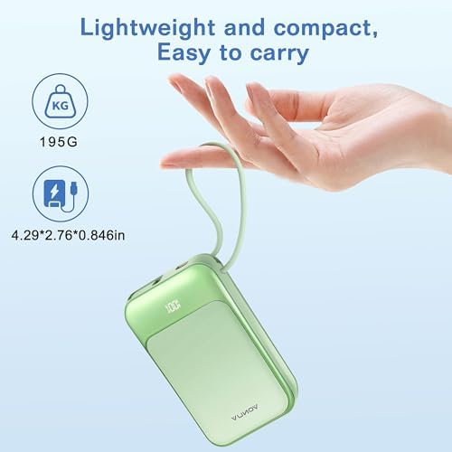 Magnetic Power Bank 10,000 m Ah with USB-C & 15 W Wireless Fast Charging – Advanced Portable Charger for i Phone 16/15 & Samsung Devices – LED Battery Indicator & 22.5 W PD Charging – Ultimate Convenience for On-the-Go Life
