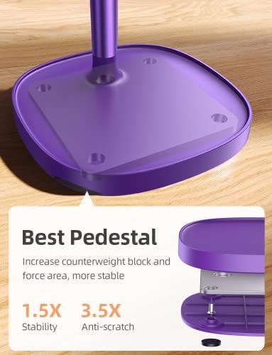 LISEN Cell Phone Stand Adjustable Phone Holer for Desk, Computer Office Desk Accessories for iPhone 16 Holder Women Kitchen Essentials Fits All Mobile Phones Switch Kindle iPads Tablet 4-10in Black – Enhanced Compatibility and Speed