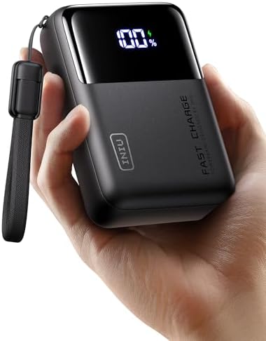 High-Capacity INIU Power Bank 25000 m Ah – 100 W Fast Charging Portable Charger for Laptops and Phones, Ideal Travel Companion for Students and Adventurers, Lightweight and Compact Design for Effortless Mobility, Perfect for Family Trips and Cruising