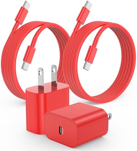 20 W USB-C Fast Charger for i Phone 16/15 Series & i Pad – 6 ft Type C to C Cable, High-Speed Wall Adapter for Optimal Performance, Compact & Durable Power Solution for Apple Devices – Experience Rapid Charging Anywhere