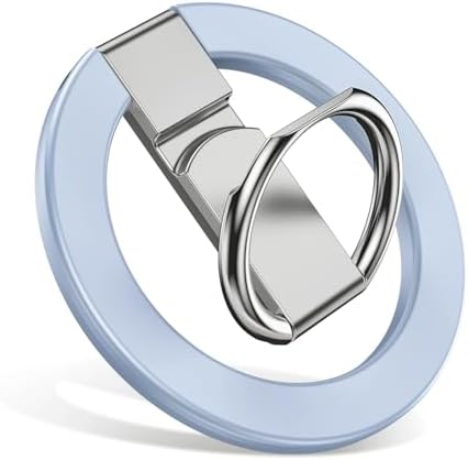 Enhance Your Mobile Experience with the Blue Magnetic Phone Ring Holder for Mag Safe – Premium Ergonomic Grip and Versatile Stand for i Phones and Smart Devices – Stylish, Durable, and Easy-to-Clean Accessory for Everyday Use and Hands-Free Convenience