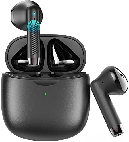 Light Pink Bluetooth 5.3 Wireless Earbuds – Exceptional Noise Cancelling Sports Headphones with IP7 Waterproof Design for Unmatched Outdoor Performance – 32 Hours of Playtime & Quick USB-C Charging for Ultimate Audio Convenience