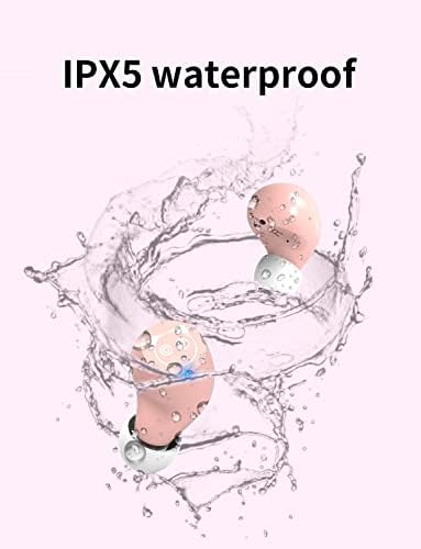 Kids Bluetooth 5.3 Wireless Earbuds with Touch Control – Adorable Pink Kitty Charging Case, IPX5 Waterproof Design, Hi-Fi Stereo Sound, Built-in Microphone for Clear Calls – Perfect for Young Music Lovers and Gamers