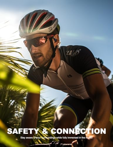 Rythflo Open Ear Bluetooth Headphones – Ultra-Lightweight V5.4 True Wireless Earbuds with Secure Earhooks & IPX7 Waterproofing for Active Lifestyles – Comfort-Driven Design for Sports & Office Use