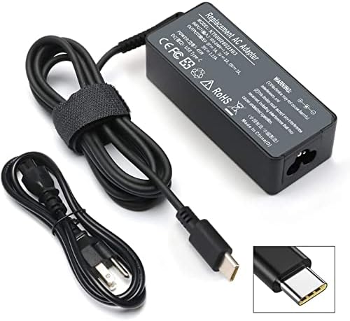 High-Performance 45 W USB-C Charger for HP Chromebook X360 – Rapid Charging & Universal Compatibility for Models 14, 11, and Spectre Series – Reliable Protection Against Overcurrent & Short Circuits – Lightweight Design for On-the-Go Power Solutions – 24/7 Customer Support & 12-Month Replacement Guarantee