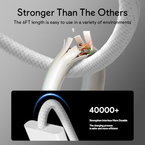 Ultra-Fast 96 W USB-C Charger for Mac Book Pro & Air – 30-Minute Rapid Charge Capability with Magnetic T-Tip Connector – Compatible with 2021-2024 Models – LED Charging Status Indicator for Enhanced Convenience – Engineered for M1, M2, M3 Pro Max Performance – 6.6 FT Braided Cable for Durability and Flexibility – Superior Charging Stability & Efficiency – Exceptional After-Sales Support for Complete Customer Satisfaction