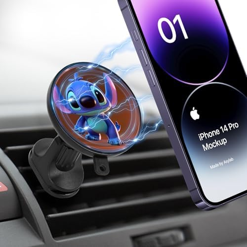 Elevate Your Driving Experience with the 15 W Mag Safe Magnetic Car Wireless Charger – 360-Degree Rotating Phone Holder for i Phone 14, 15 & 16 Pro – Effortless Installation on Dashboard or Vent for Ultimate Convenience and Fast Charging