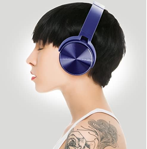 Coby Ultra-Portable High-Fidelity Bluetooth Over-Ear Headphones – Stylish Blue Design with 10-Hour Battery Life for Optimal Comfort and Wireless Freedom, Perfect for Music Lovers on the Go