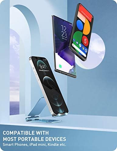 i-Blason Cell Phone Stand for Desk, Cell Phone Holder, Fits All Smart Phones, iPhone 16 15 14 13 Pro Max, Foldable Phone Stand Holder, Marble – Enhanced Compatibility and Speed