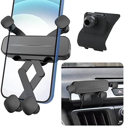 Premium Gravity Phone Holder for 2019-2025 Toyota RAV4 – Auto Lock Design for Secure Navigation & Hands-Free Operation – Compatible with LX, XLE, Hybrid, LE, SE, Prime, & Woodland Models – Tool-Free Installation & Adjustable Viewing Angles for Enhanced Driving Safety