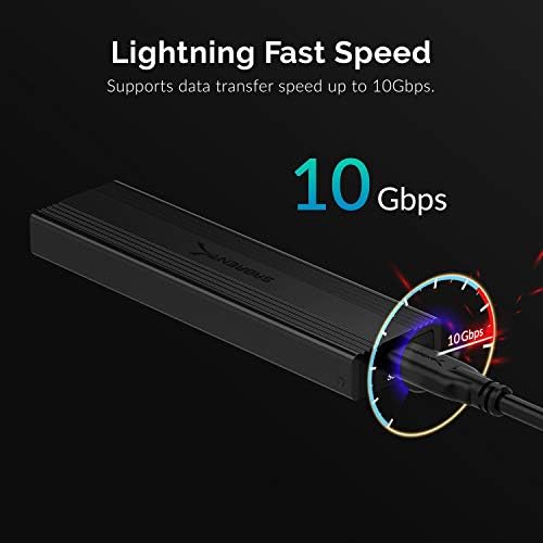 SABRENT USB-C M.2 2230 NVMe SSD Enclosure – Achieve 10 Gbps Transfer Speeds with UASP & Trim Support for Seamless Data Management on Windows, mac OS & Linux – Compact, High-Performance Storage Solution for Tech Professionals and Enthusiasts