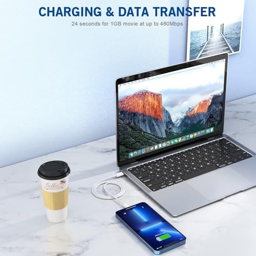 20 W Apple MFi Certified i Phone Fast Charger with 3.3 ft Lightning Cable – High-Speed USB Type C Power Delivery Block for i Phone 13 Pro Max, Mini, 12 Pro, 11, XS, X, XR – Compact, Durable, and Efficient Charging Solution for On-the-Go Users