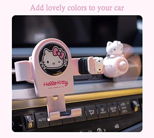 Charming Pink Cat Air Vent Phone Holder for Cars – Universal Smartphone Mount with Secure Grip, Perfect for Women & Girls – Cute Car Accessory Enhancing Safety and Style While Driving
