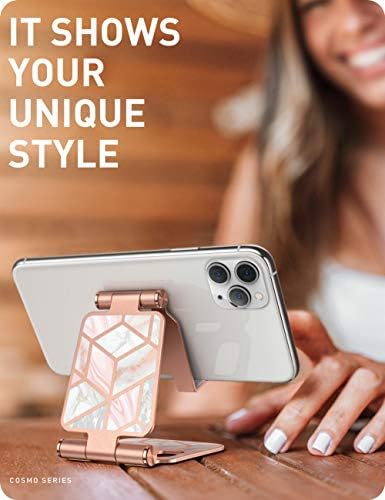 i-Blason Cell Phone Stand for Desk, Cell Phone Holder, Fits All Smart Phones, iPhone 16 15 14 13 Pro Max, Foldable Phone Stand Holder, Marble – Enhanced Compatibility and Speed