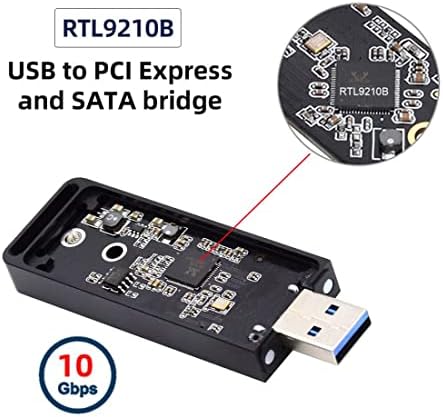 High-Performance CY USB 3.0 NVMe M-Key M.2 SSD Adapter with RTL9210 Chipset – Compact External Enclosure for Rapid Data Transfer and Enhanced Compatibility