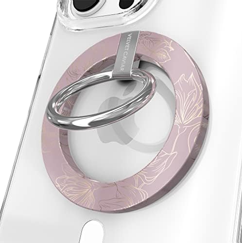 Transform Your i Phone 16, 15, 14, 13, 12 with VELVET CAVIAR’s Amethyst Purple Leopard Mag Safe-Compatible Grip – Stylish Magnetic Ring Holder & Adjustable Stand for Effortless Hands-Free Viewing, Secure Texting, and Enhanced Usability – Elevate Your Mobile Experience with Durable, Lightweight, and Customizable Accessory