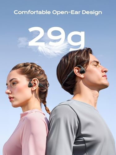 Innovative Open-Ear Bone Conduction Bluetooth 5.3 Earbuds – Ultimate Waterproof Headphones for Active Lifestyles with 12-Hour Playtime, Perfect for Running, Cycling, and Gym Use – Enhanced Compatibility and Comfort