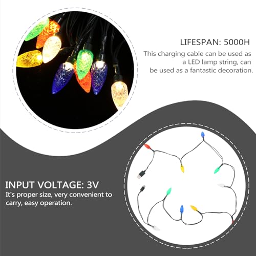 Elevate Your Charging Experience with 2 pcs Multicolor LED USB Charging Cable – Perfect for Festive Décor and Fast Device Powering for Christmas, Valentine’s Day, and Gatherings – Enhanced Compatibility, Durable Design, and Ambient Glow