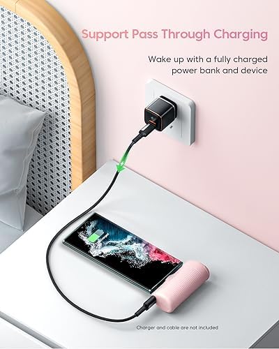 Kuulaa 4500 m Ah Compact USB-C Power Bank – Ultra-Portable Phone Charger for i Phone 15, Samsung Galaxy, LG, Moto, and Pixel Devices – Fast Charging Battery Pack for On-the-Go Power Solutions – Lightweight and Durable Travel Companion