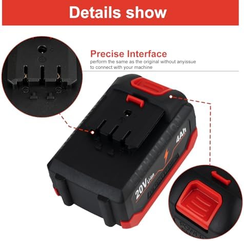 High-Performance 20 V 6000 m Ah Battery for DA YI Electric Garden Tools – Ultimate Compatibility and Safety Features with Overcharge, Overdischarge, and Temperature Protection for Seamless Gardening Efficiency