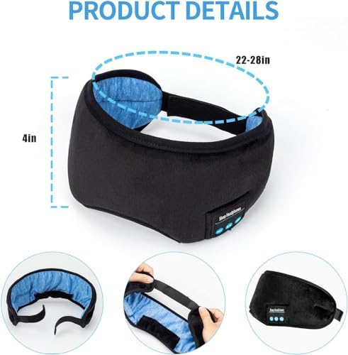 Adjustable Wireless Sports Headband with Integrated Speakers – Optimal Comfort for Active Lifestyles, Yoga, and Rest – Long-Lasting Battery Life & Broad Device Compatibility for Ultimate Freedom