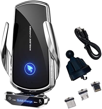 Revolutionize Your Commute with the 15 W Wireless Car Charger Mount – Auto-Clamping Phone Holder for Seamless Android Compatibility, Fast Charging & Effortless Access in Sleek Black Design for Every Vehicle Interior