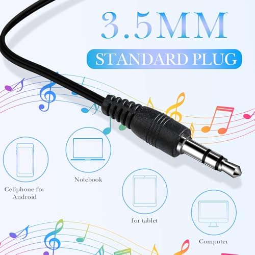 Kanayu 100 Pack Classroom-Ready Wired Earbuds – High-Quality 3.5 mm Jack Earphones for Enhanced Student Learning, Individually Packaged for Quick Distribution, Lightweight Comfort for Focused Educational Experiences