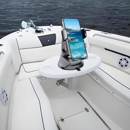 Ultimate Waterproof Boat Phone Holder – Heavy-Duty Suction Cup Marine Mount for All Smartphones – Enhanced Dashboard Stability and 360-Degree Rotation for Safe Navigation & Connectivity on Kayaks, Sailboats, and More