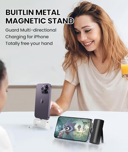 Ultra-Compact Pink 4800 m Ah Power Bank – Sleek Mini Battery Charger with 15 W Fast Charging for i Phone 14/13/12/11/8 & i Pad Air/Mini/Pro – Stylish Portable Charger for Travel & Everyday Use – Enhanced Compatibility for Air Pods Pro I/II