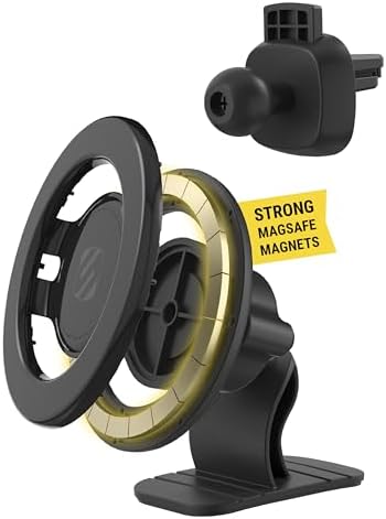 Revolutionize Your Driving Experience with Scosche Magic Mount™ SMSCUP – Adjustable Gooseneck Magnetic Phone Holder for Car, Compatible with i Phone 16-12 Series & Android Devices, Mag Safe Technology, Effortless Hands-Free Navigation, Secure Cup Holder Fit, Effortless Installation