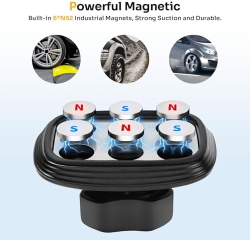 Karltys Magnetic Phone Holder for 2024-2025 Hyundai Sonata, 2022-2025 Ioniq 5, and Kona – Superior Stability with 6 N52 Magnets, Anti-Slip Airbag Design, Universal Fit for Most Smartphones, Effortless Installation on Metal Panels, Enhancing Safe Navigation and Accessibility