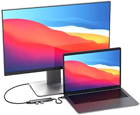 Satechi 4-in-1 USB-C Hub Multiport Adapter – Enhance Your Connectivity with 4 K HDMI Output, Dual USB 3.0 Ports, and a Sleek Black Design for Mac Book & Chromebook Users – Perfect for Remote Work and Media Streaming