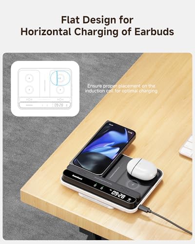 Ultimate Multi-Device Charging Station for Pixel 9 Pro Fold, Pixel Watch & Buds – Fast Wireless Charger Hub for Seamless Power-Up of Pixel Devices and Fitbit Versa Series, Compact Design for Home & Office Use
