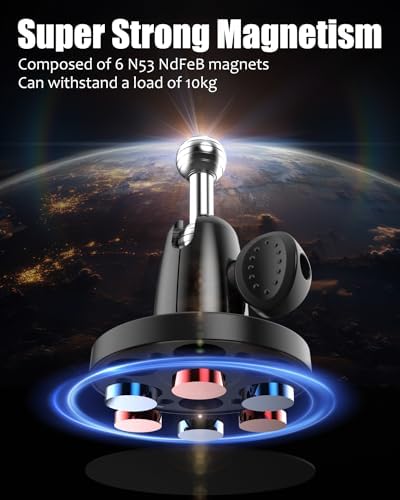 Charchendo Universal Magnetic Tablet Holder for Golf Carts – Secure Mount for Club Car, ICON EV, EZGO, and Yamaha | Compatible with i Pad Pro 12.9, Air, Mini & Galaxy Z Fold | 360-Degree Rotating Stand for 4.7-12.9” Devices | Premium Golf Cart Accessory for Hands-Free Navigation and Entertainment