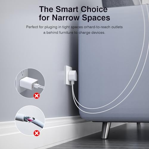 Ultimate 50 W Multiport USB-C Wall Charger: High-Efficiency 5-Port Power Hub for i Phone 16/15/14/13/12 Pro Max, Samsung, and All Devices – Sleek, Lightweight Design with PD & QC 3.0 Technology – Ideal for Home, Office, and On-the-Go Fast Charging Solutions