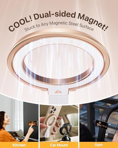 Elevate Your Mobile Usage with the Andobil 2025 Magnetic Phone Grip Holder – Unmatched Stability for i Phone 16 Pro Max Plus, 15/14/13/12 & Android Devices, Stylish Purple Finish – Ergonomic Ring Stand & Kickstand for Effortless Hands-Free Functionality and Seamless Mag Safe Compatibility