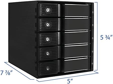 Kingwin Universal Hot Swap Mobile Rack for 2.5” & 3.5” SSD/HDD – Effortless Internal Tray-Less SATA Hard Drive Backplane Enclosure with 6 Gbps Support for SATA I/II/III & SAS I/II – Ultimate Flexibility and Enhanced Data Transfer Speed for Efficient Storage Management