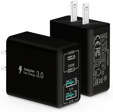 Revolutionize Your Charging Routine with Our 4-Port USB Wall Charger – Ultra-Fast QC 3.0 Adapter for i Phone 12-15, LG, Google Pixel & More – Compact, Reliable Power Solution for Home and On-the-Go Charging