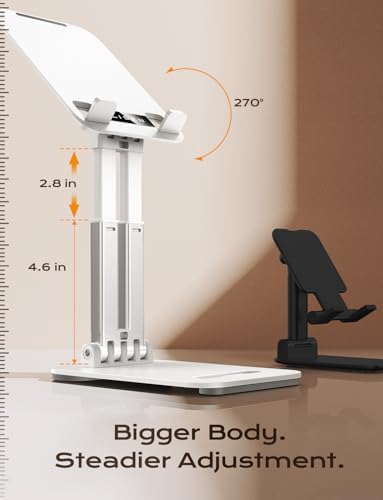 Transform Your Workspace with the LISEN Pink Sorbet Tablet Stand – Foldable, Adjustable i Pad Holder for Home, Office, and Travel – Ultimate Comfort and Compatibility for Students and Professionals – Stylish Portable Desk Accessory for Enhanced Productivity
